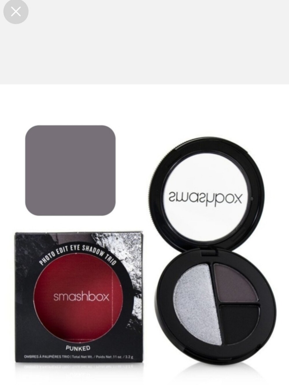Smashbox Rock Icon Trio Eyeshadow Punked NIB
